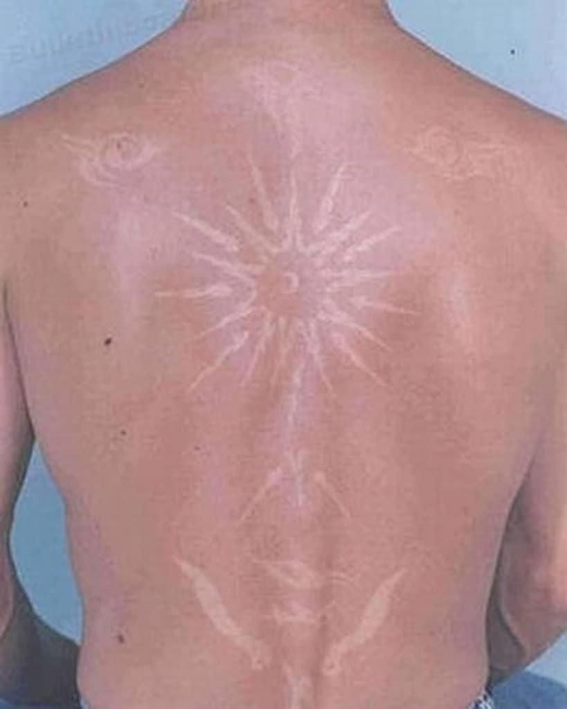 10 Awesome Tattoos Made Using Suntans