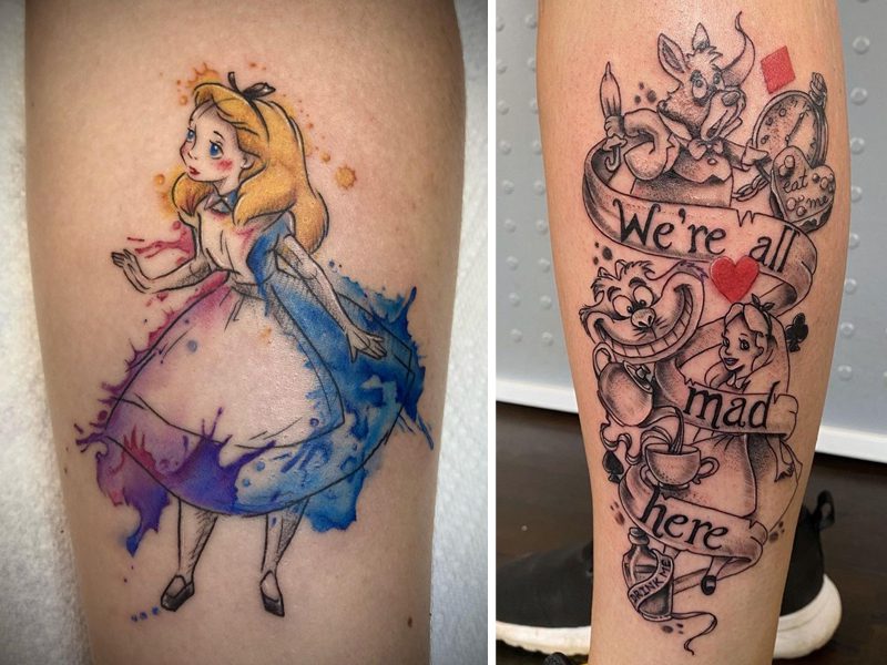 10 Enchanting Alice In Wonderland Tattoo Ideas 2023