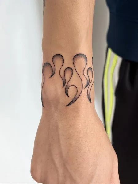 10 Flame Tattoos On Wrist Heat Up Your Look