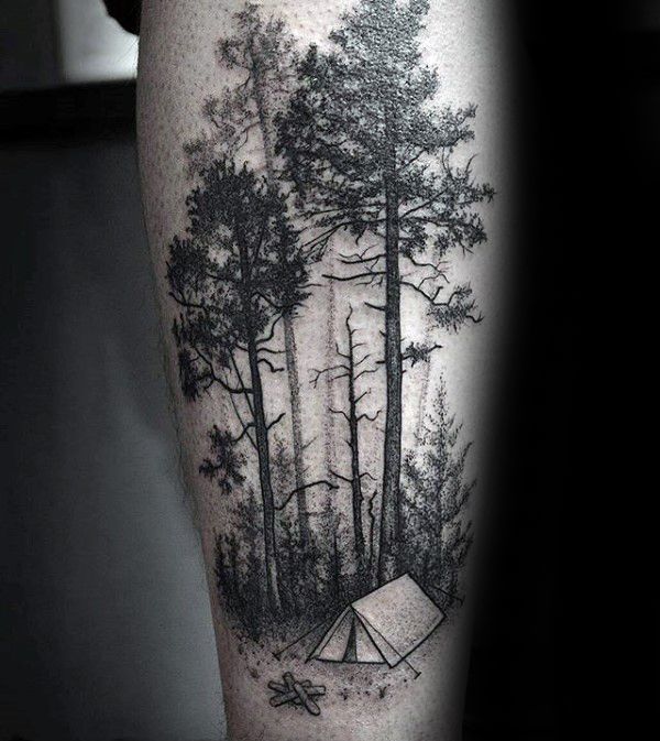 100 Forest Tattoo Designs For Men Masculine Tree Ink Ideas