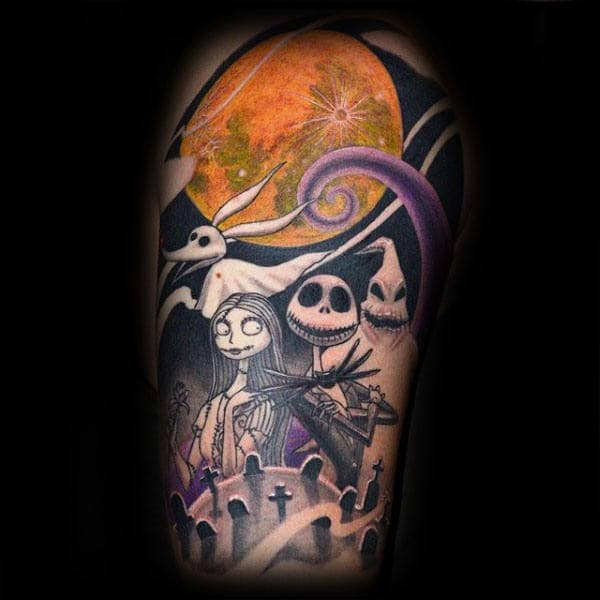 100 Nightmare Before Christmas Tattoos For Men Design Ideas