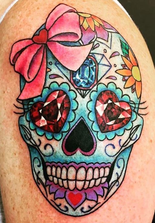 100 Unique Sugar Skull Tattoos Designs Amp Ideas Tattoo Me Now