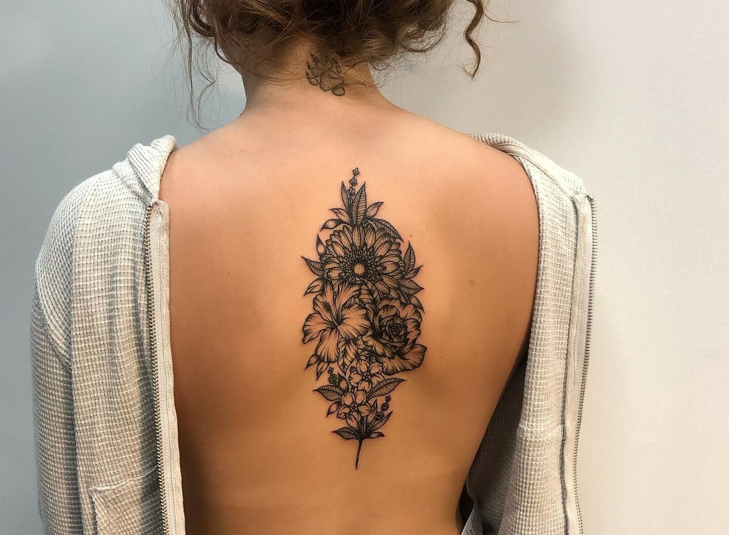 101 Best Flower Spine Tattoo Ideas That Will Blow Your Mind