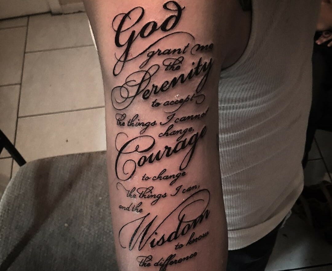 101 Best Serenity Prayer Tattoo Ideas You Have To See To Believe Outsons