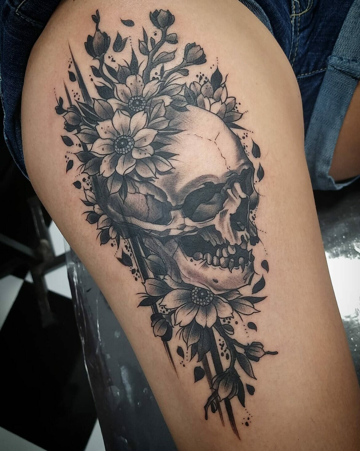 101 Best Skull Flower Tattoo Ideas That Will Blow Your Mind