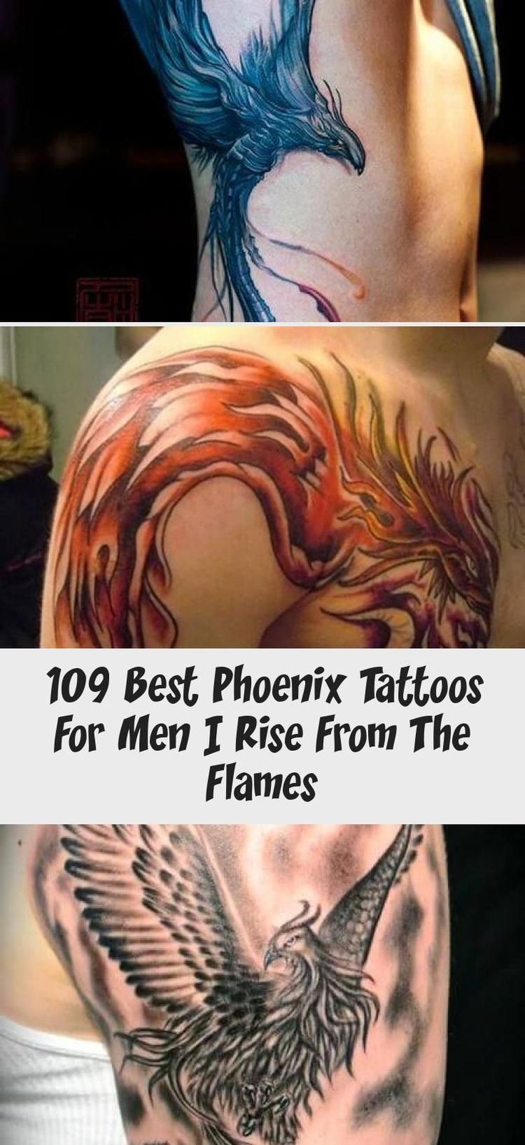 109 Best Phoenix Tattoos For Men Rise From The Flames Improb Half