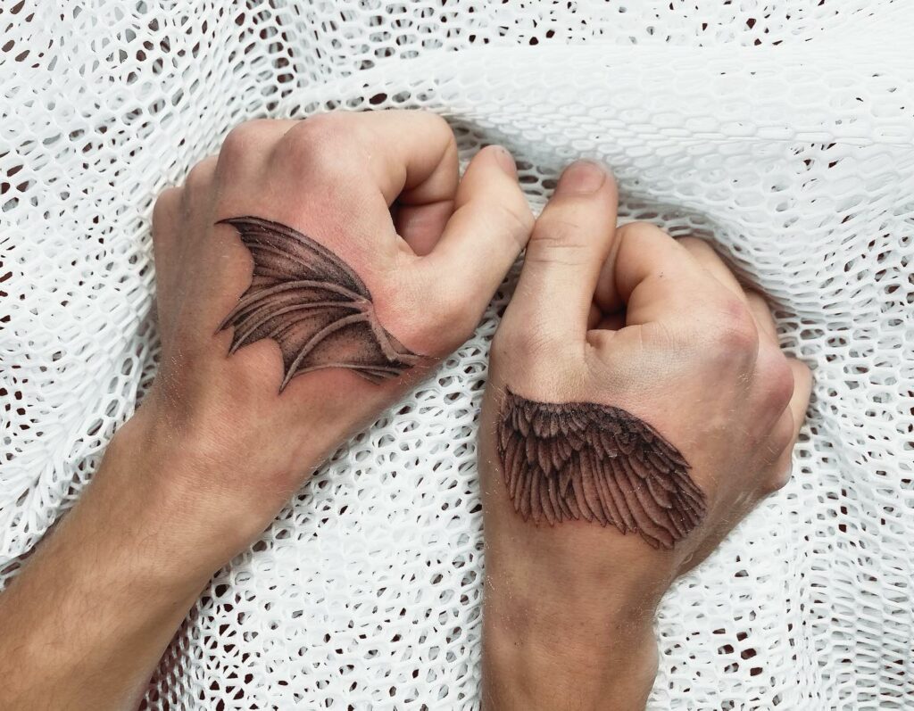 11 Angel And Devil Wings Tattoo Ideas That Will Blow Your Mind