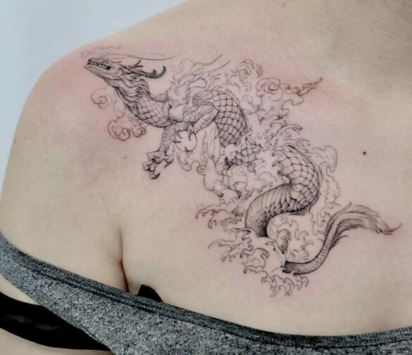 11 Women Amp 39 S Feminine Dragon Tattoo Ideas That Will Blow Your Mind