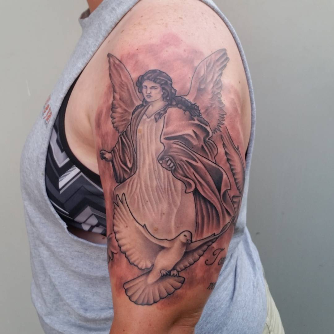 110 Best Guardian Angel Tattoos Designs Meanings 2019