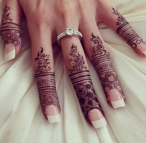 12 Elegant And Unique Finger Mehndi Designs