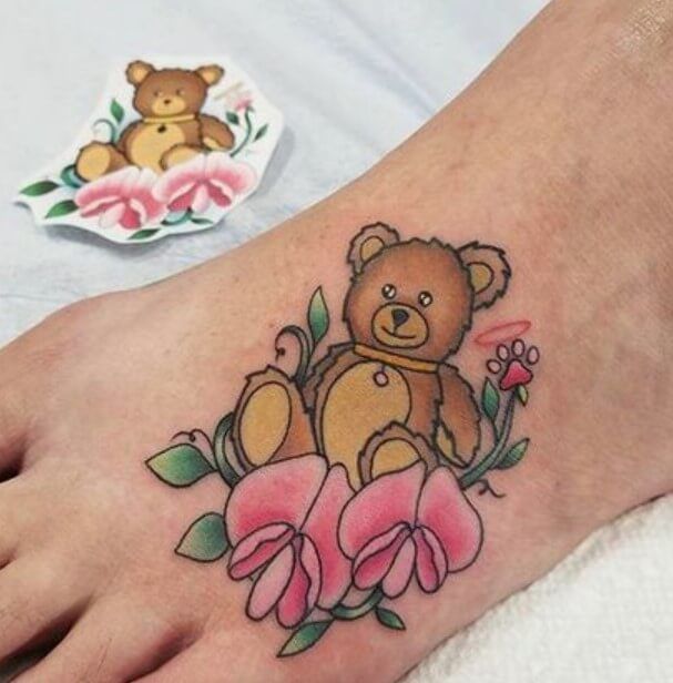 12 Small Teddy Bear Tattoo Ideas Petpress Teddy Bear Tattoos Bear