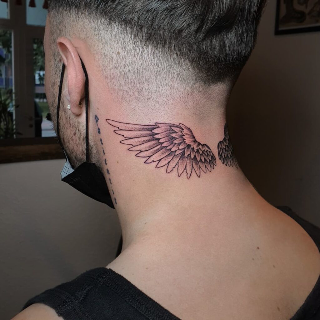 12 Wings Neck Tattoo Ideas For 2024