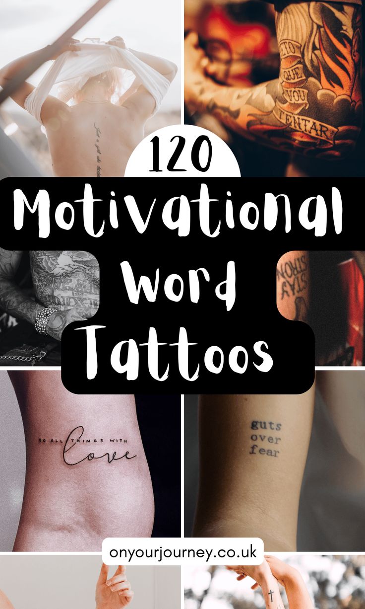 120 Inspiring Motivational Words Tattoo Ideas For Your Next Ink On