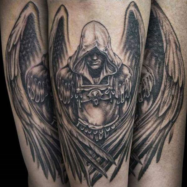 135 Majestic And Divine Angel Tattoos And What They Mean Warrior