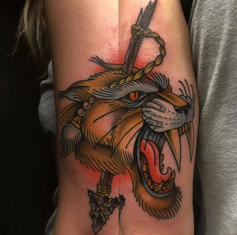 15 Best Saber Toothed Tiger Tattoo Designs Petpress