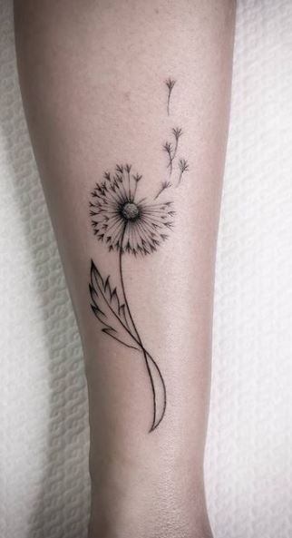 15 Cute Dandelion Tattoos