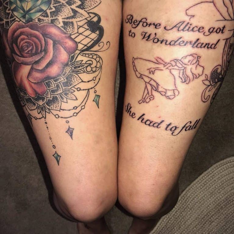 15 Memorable Alice In Wonderland Tattoo Ideas