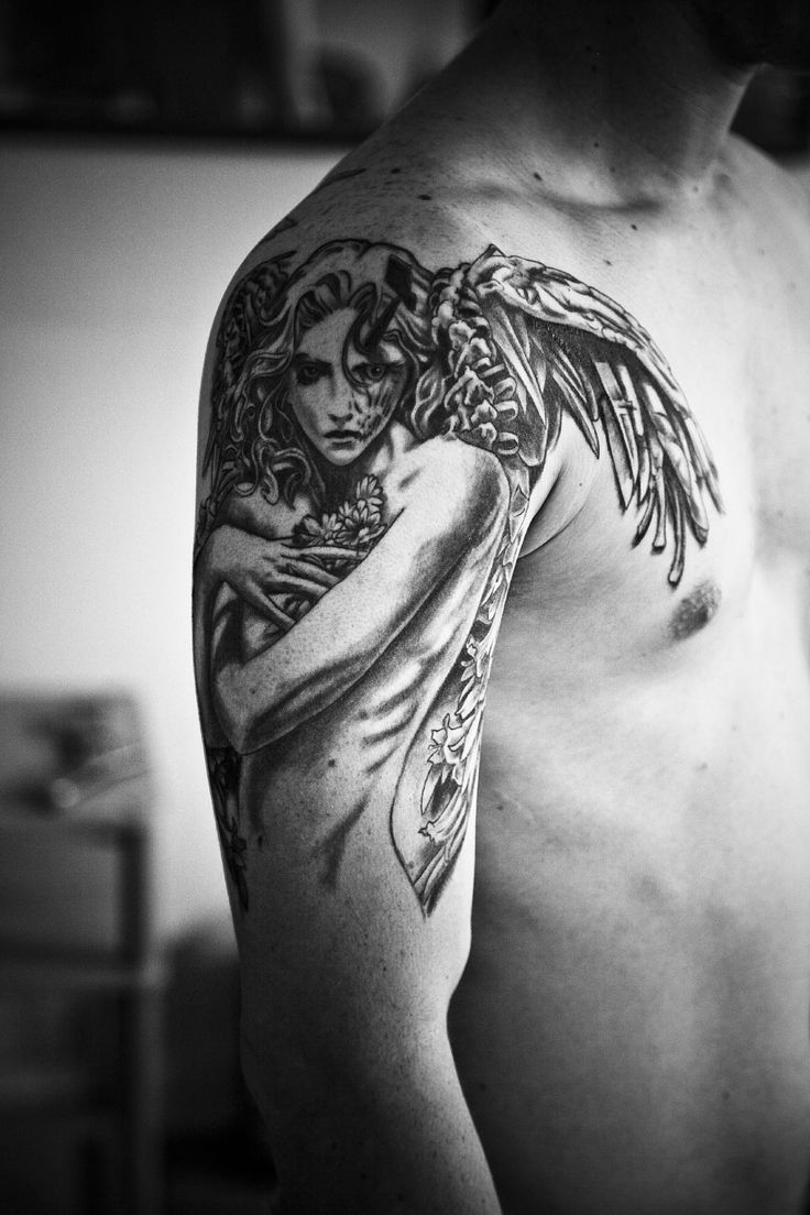 15 Of The Best Guardian Angel Tattoo Designs And Ideas That Everyone