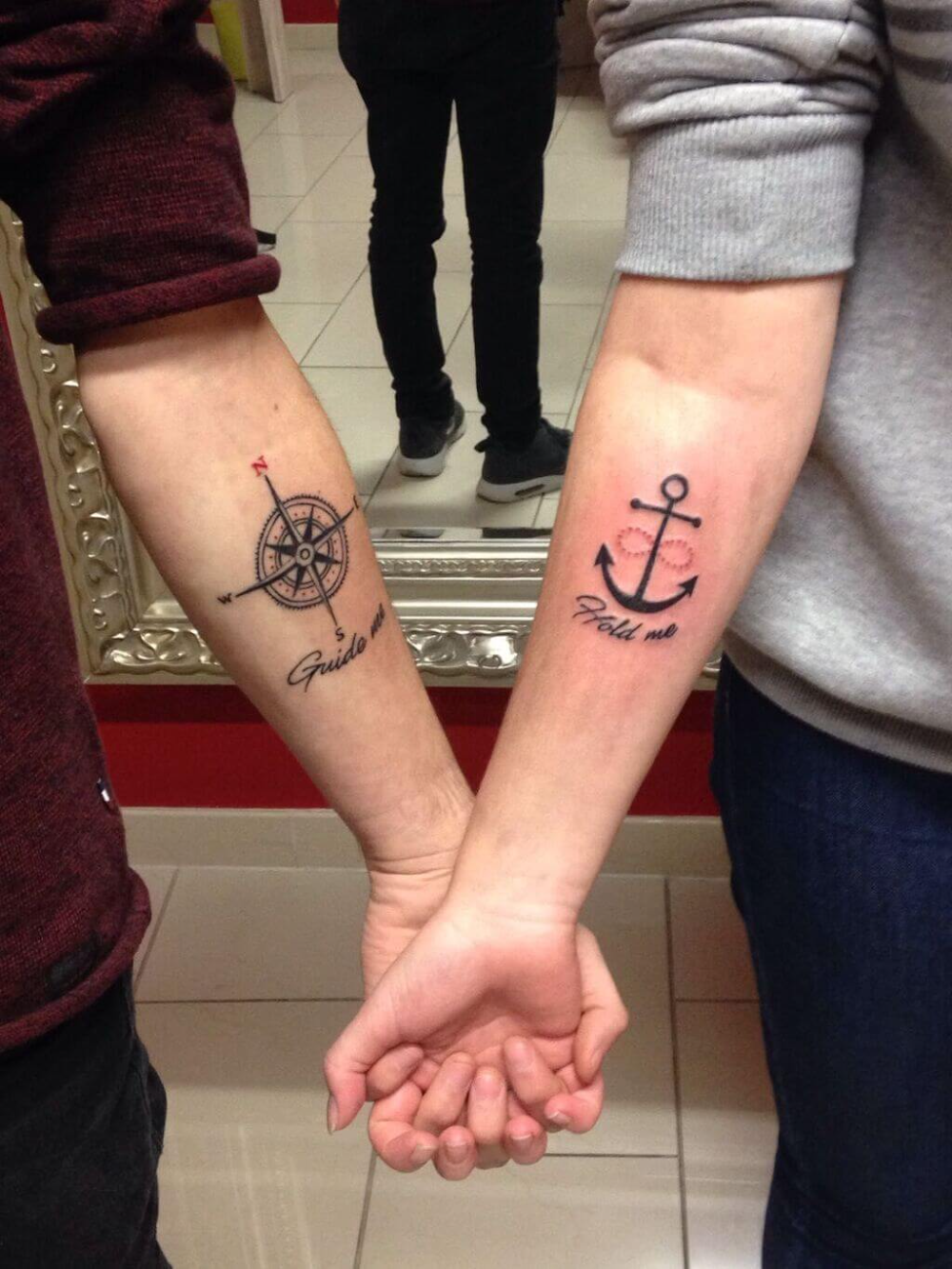 15 Top Cute Soulmate Matching Couple Tattoos To Go For Couple