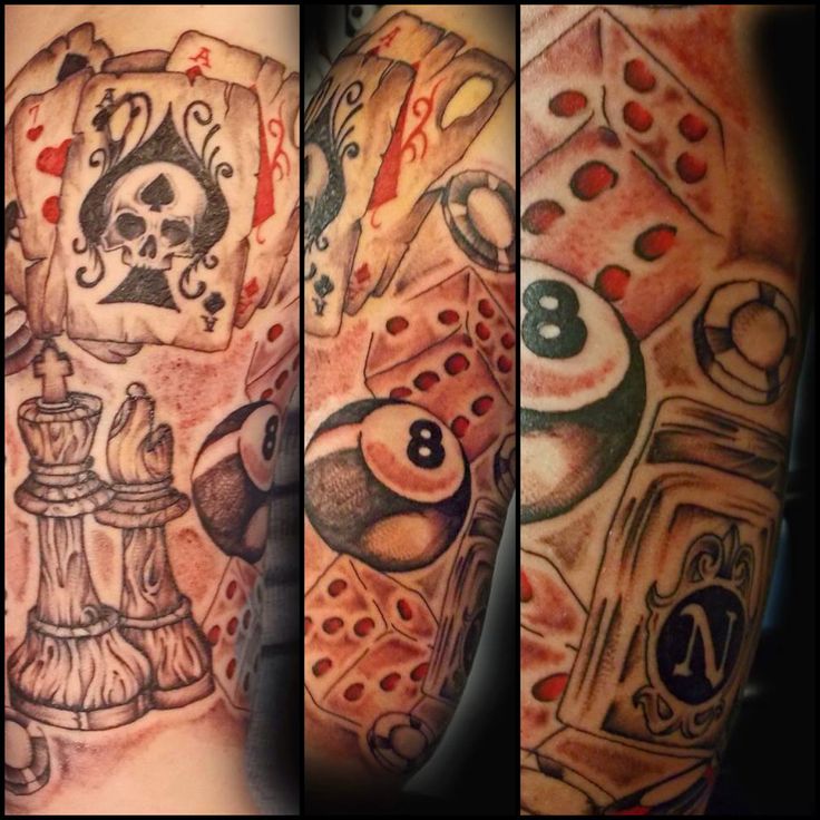 16 Best Images About Gambling Themed Tattoos On Pinterest Irish