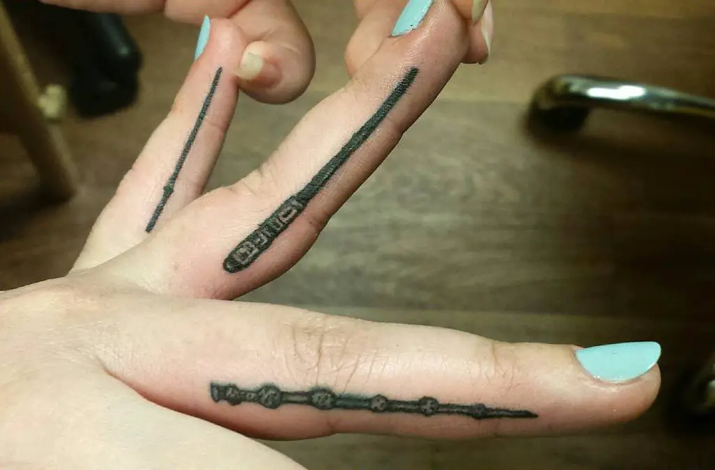 17 Elder Wand Tattoo Ideas Wand Tattoo Elder Wand Harry Potter Tattoos