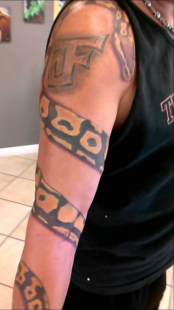 17 Snakes Wrapped Around Arm Tattoo Designs Ideas Around Arm Tattoo