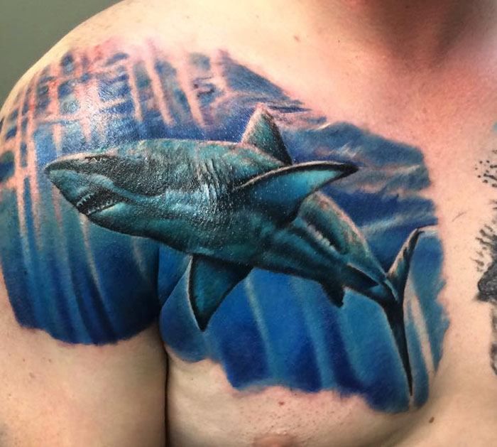 18 Shark Tattoos That Represents Strength And Primal Power Tattooswin