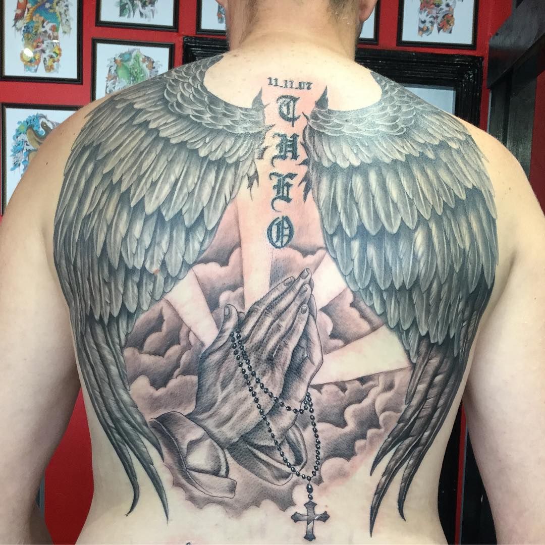 20 Awesome Angel Tattoo Designs Pictures Sheideas