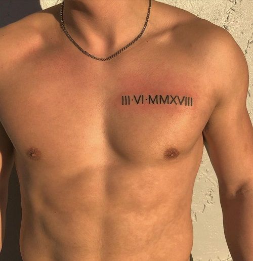 20 Best Roman Numeral Tattoos For Men Top Designs In 2024