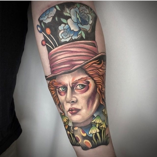 20 Brilliant Mad Hatter Tattoos Just For You The Xo Factor