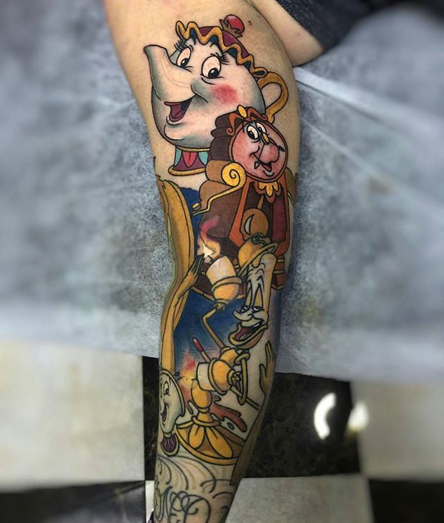 200 Best Beauty And The Beast Tattoos 2021 Disney Inspired Designs