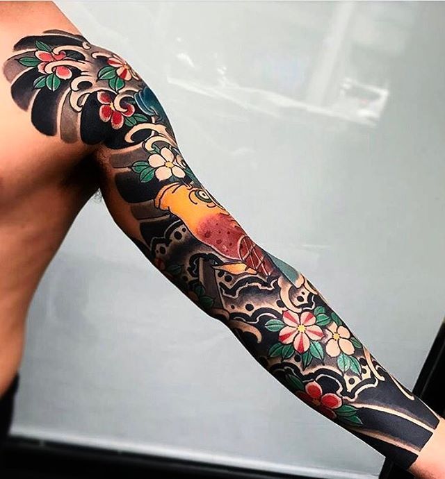 200 Traditional Japanese Sleeve Tattoo Designs For Men 2019 Dragon