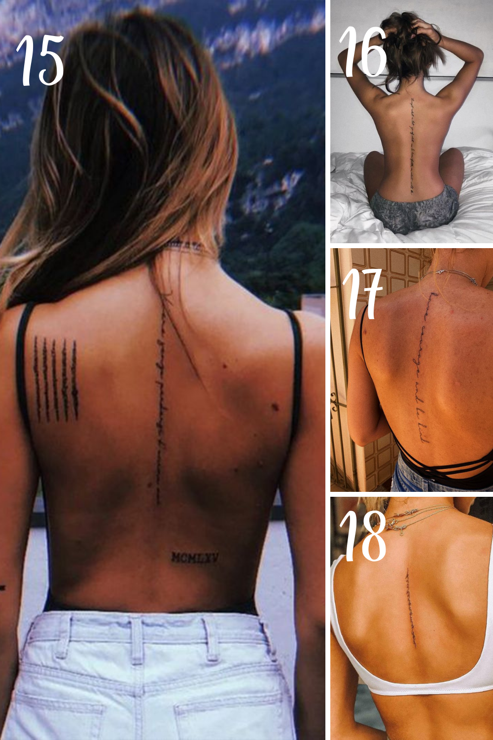 21 Elegant Spine Tattoos For Women That Symbol Of Strength Tattooglee