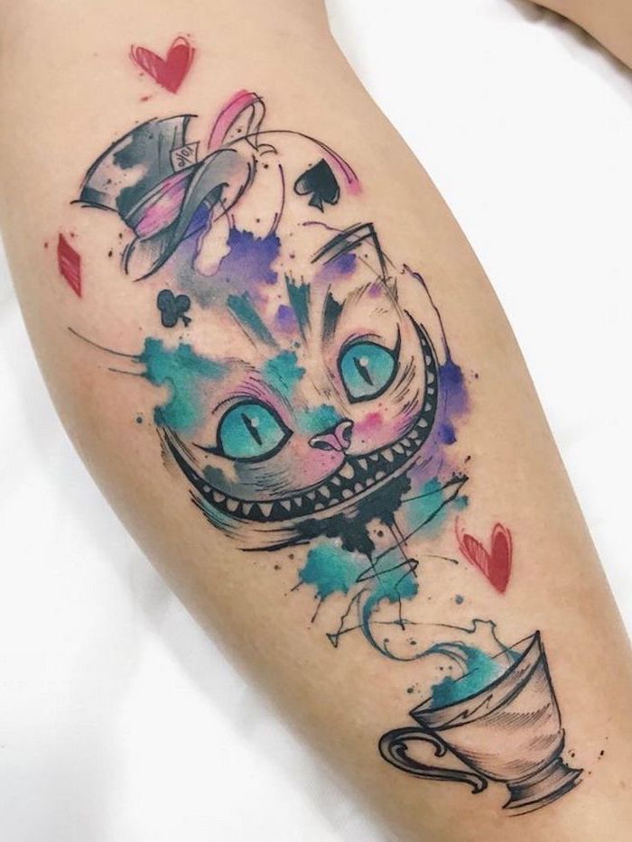 220 Cheshire Cat Tattoo Designs 2023 Simple Small Meaningful Ideas Alice And Wonderland