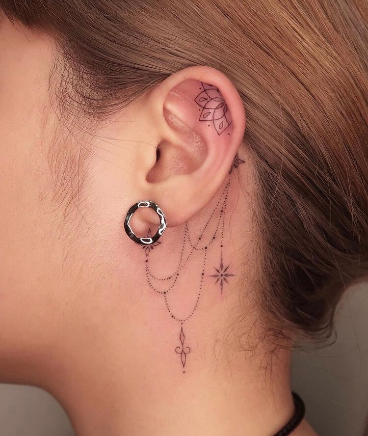 24 Behind The Ear Tattoo Ideas That Are Creative And Cool