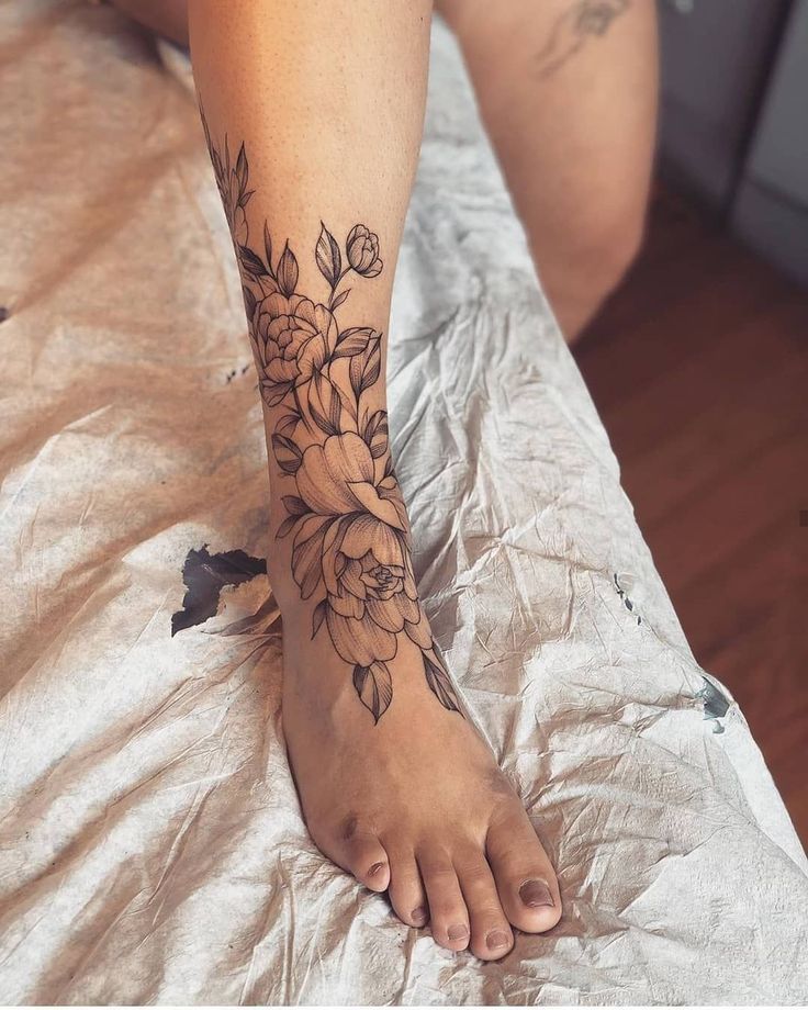 24 Feminine Lower Leg Tattoos Ideas Leg Tattoos Tattoos Lower Leg