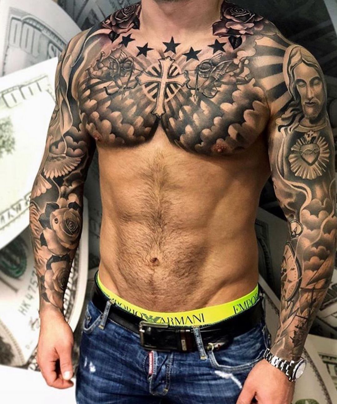 25 Cool And Creative Chest Tattoo Ideas And Designs For Men Chest