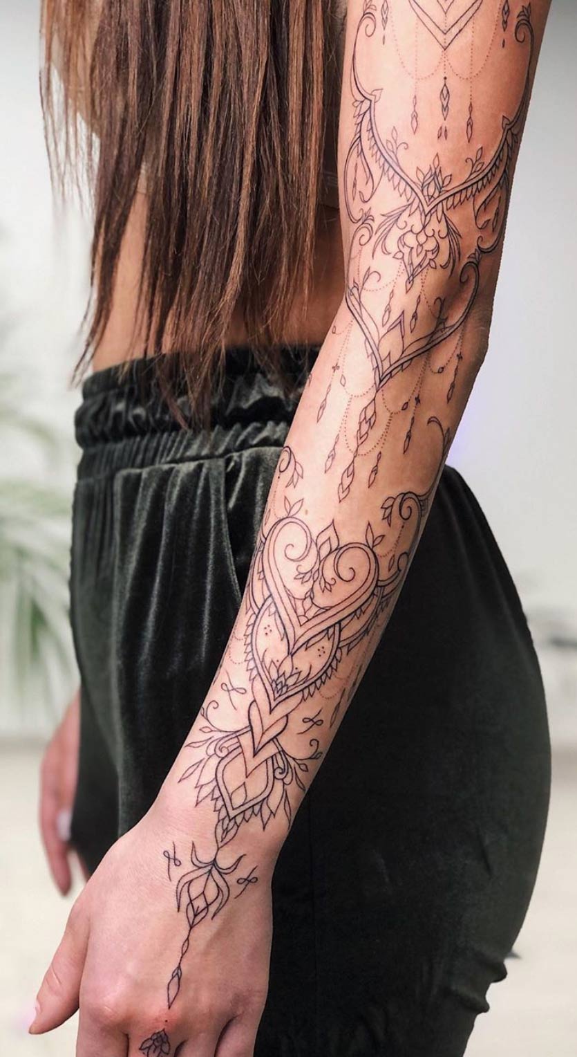 25 Female Sleeve Tattoo Designs Ideas