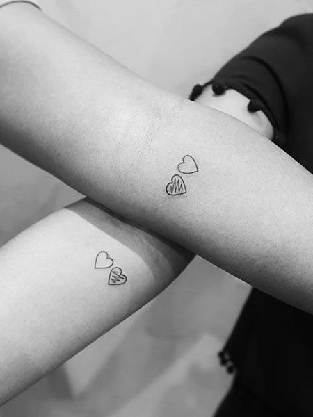 25 Meaningful Sister Tattoo Ideas You Will Love Sister Heart Tattoos