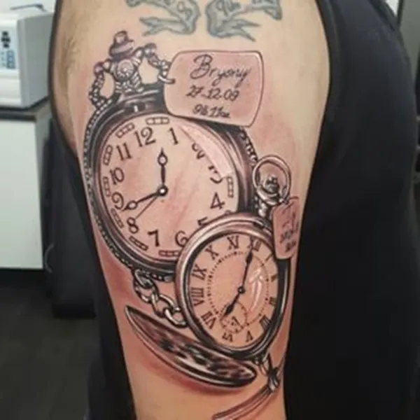 25 Timeless Clock Tattoo Designs For Men Pulptastic