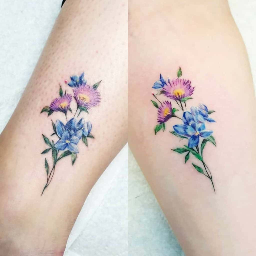 27 Aster Morning Glory Tattoo Montanaatia