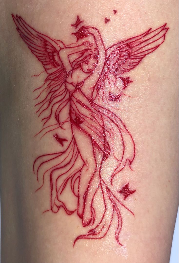 27 Glamorous Guardian Angel Fairy Tattoos Models