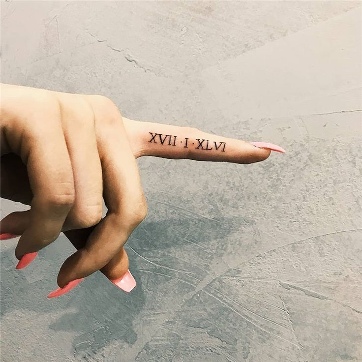 27 Simple And Cool Roman Numeral Tattoos Designs You Must Love Women