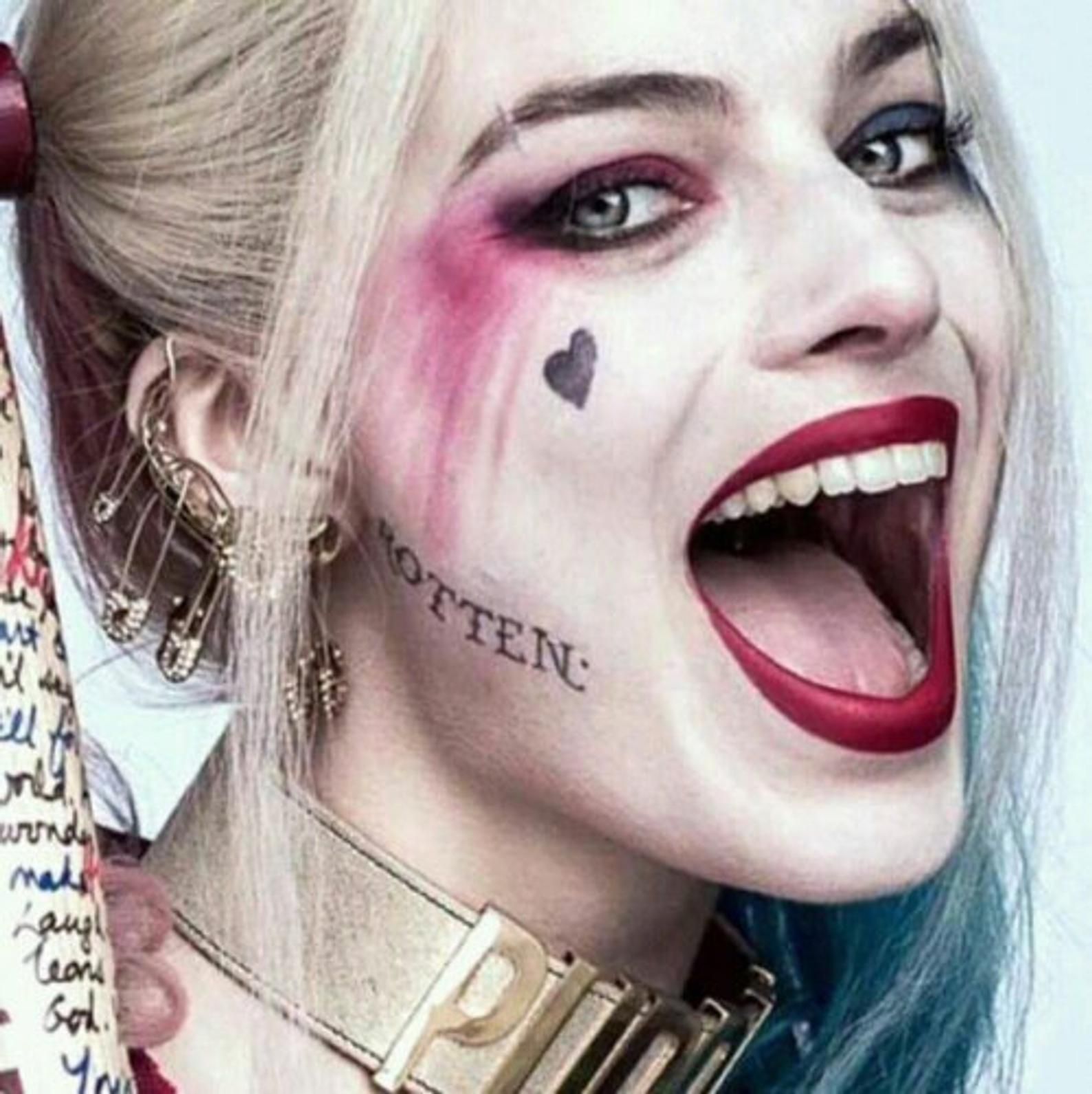 28 Amazing Harley Quinn Face Tattoo Suicide Squad Image Ideas