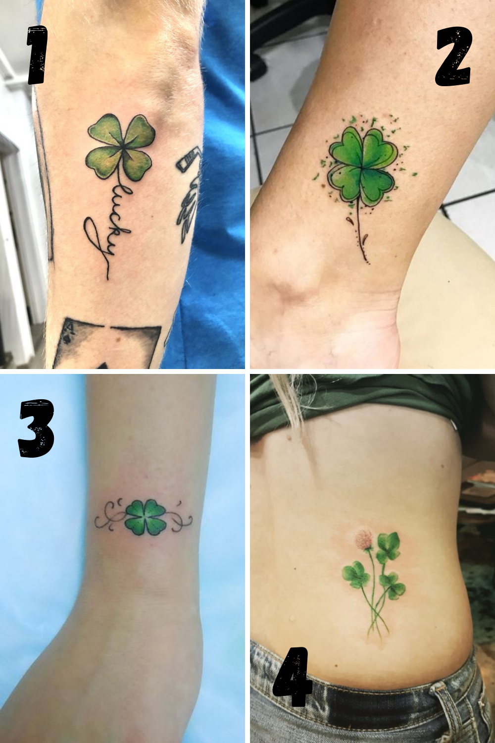 3 Leaf Clover Tattoo Meaning Printable Computer Tools