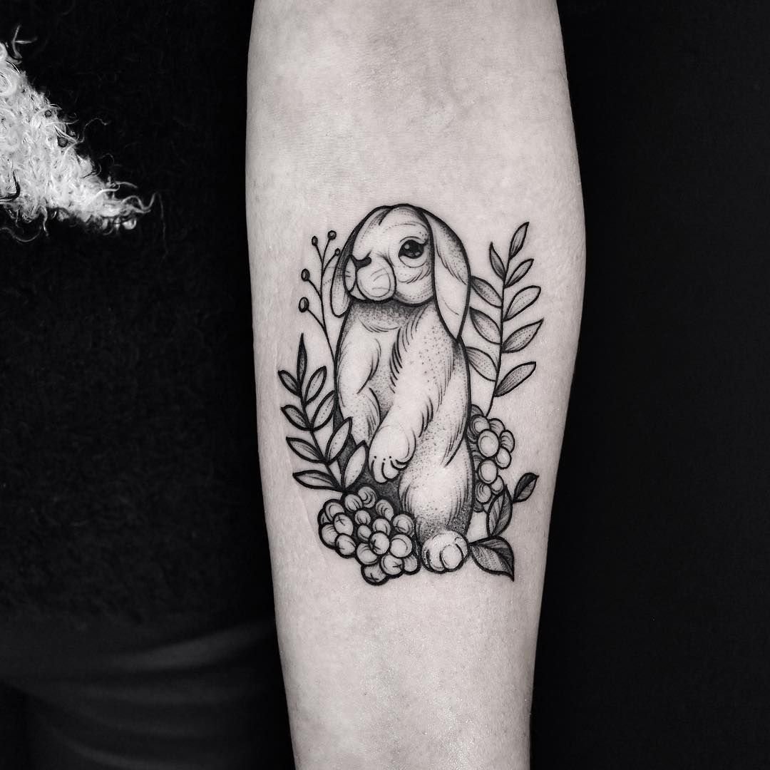 30 Adorable Bunny Rabbit Tattoo Design Ideas