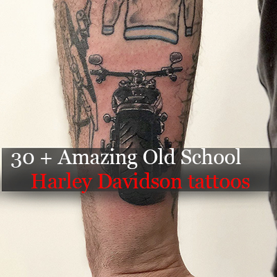 30 Amazing Old School Harley Davidson Tattoos