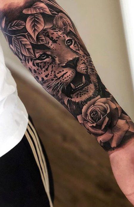 30 Cool Forearm Tattoos For Men Forearm Sleeve Tattoos Forearm Tattoo Men Leopard Tattoos