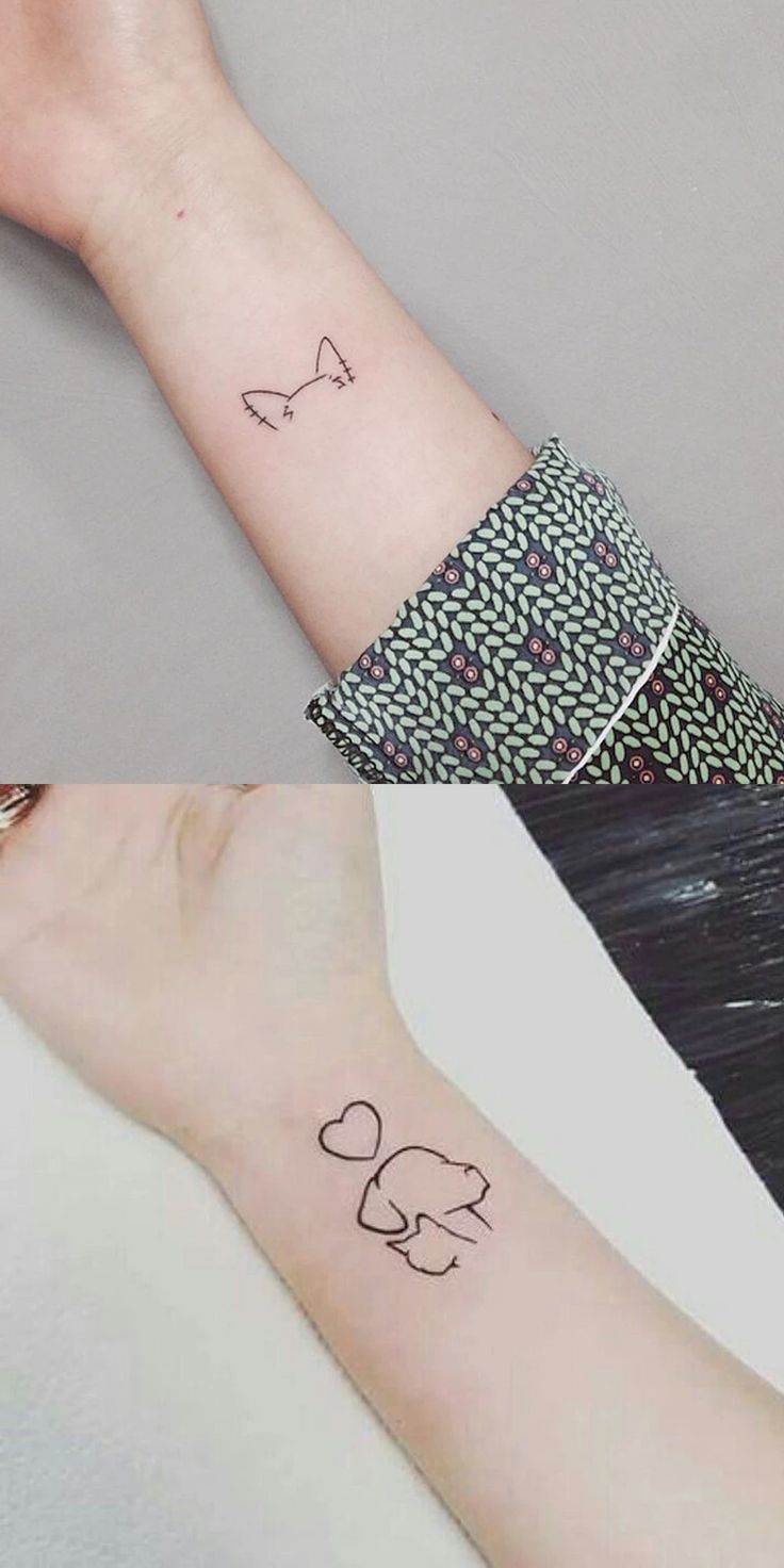 30 Cute Small Simple Dog Tattoo Ideas For Women Animal Lovers Paw