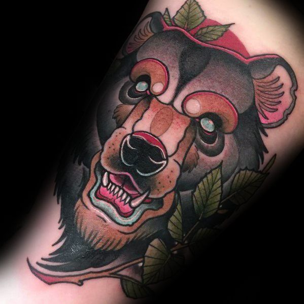 30 Neo Traditional Bear Tattoo Ideas For Men Animal Designs